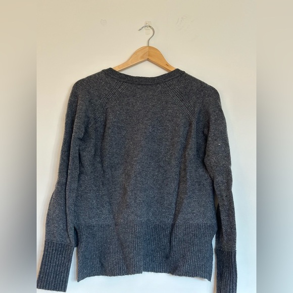 Like new, J. Crew Gray V-Neck Sweater in Supersoft yarn - Picture 3 of 4